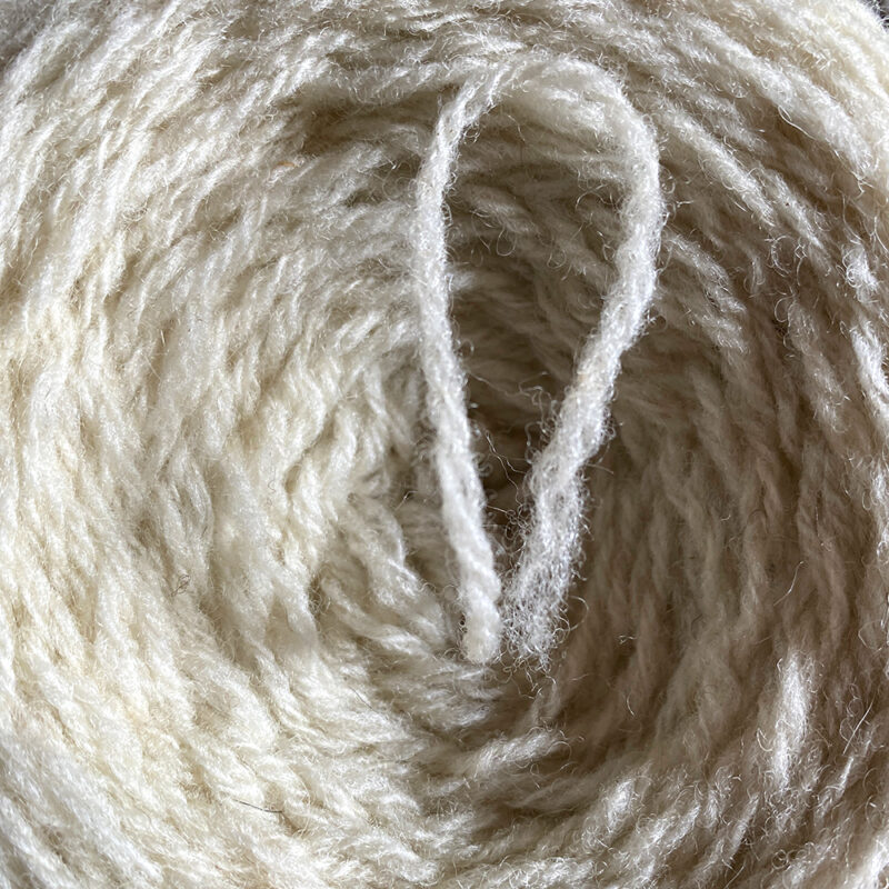 fil de laine naturelle écrue Hampshire 3brins